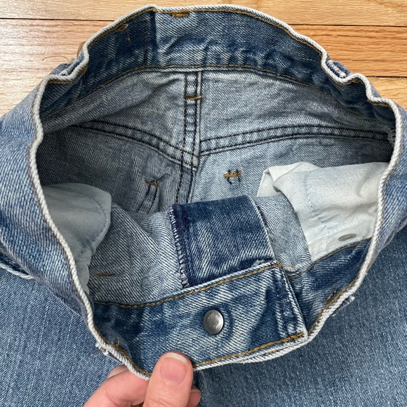 Vintage 1970’s LEVI’s Cutoff Jean Shorts - Orange Tag - Picture 5 of 9